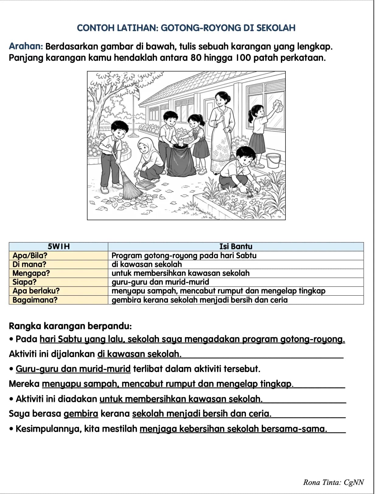 BUNDLE MODUL LATIHAN Matriks BM Tahun 4 – Bahagian C dan Bahagian D 5