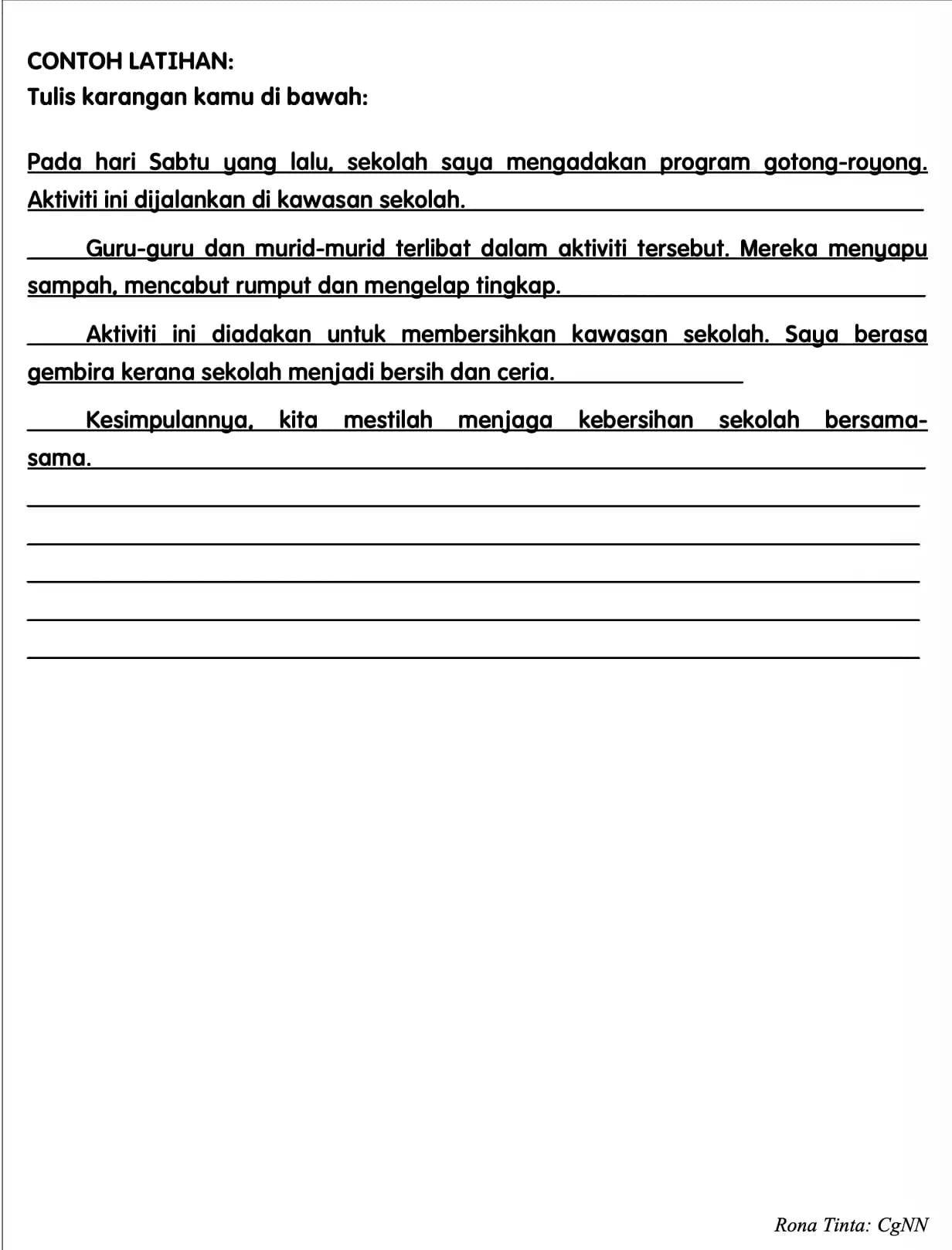 Modul Latihan Karangan Bahagian D Murid GALUS (near miss lulus). 2