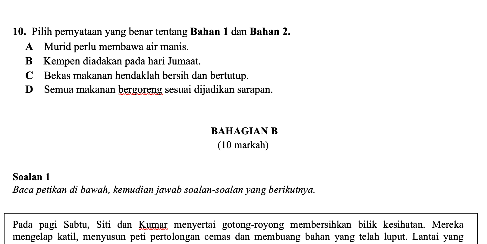 BUNDLE SET LENGKAP MATRIKS BAHASA MELAYU TAHUN 4 4