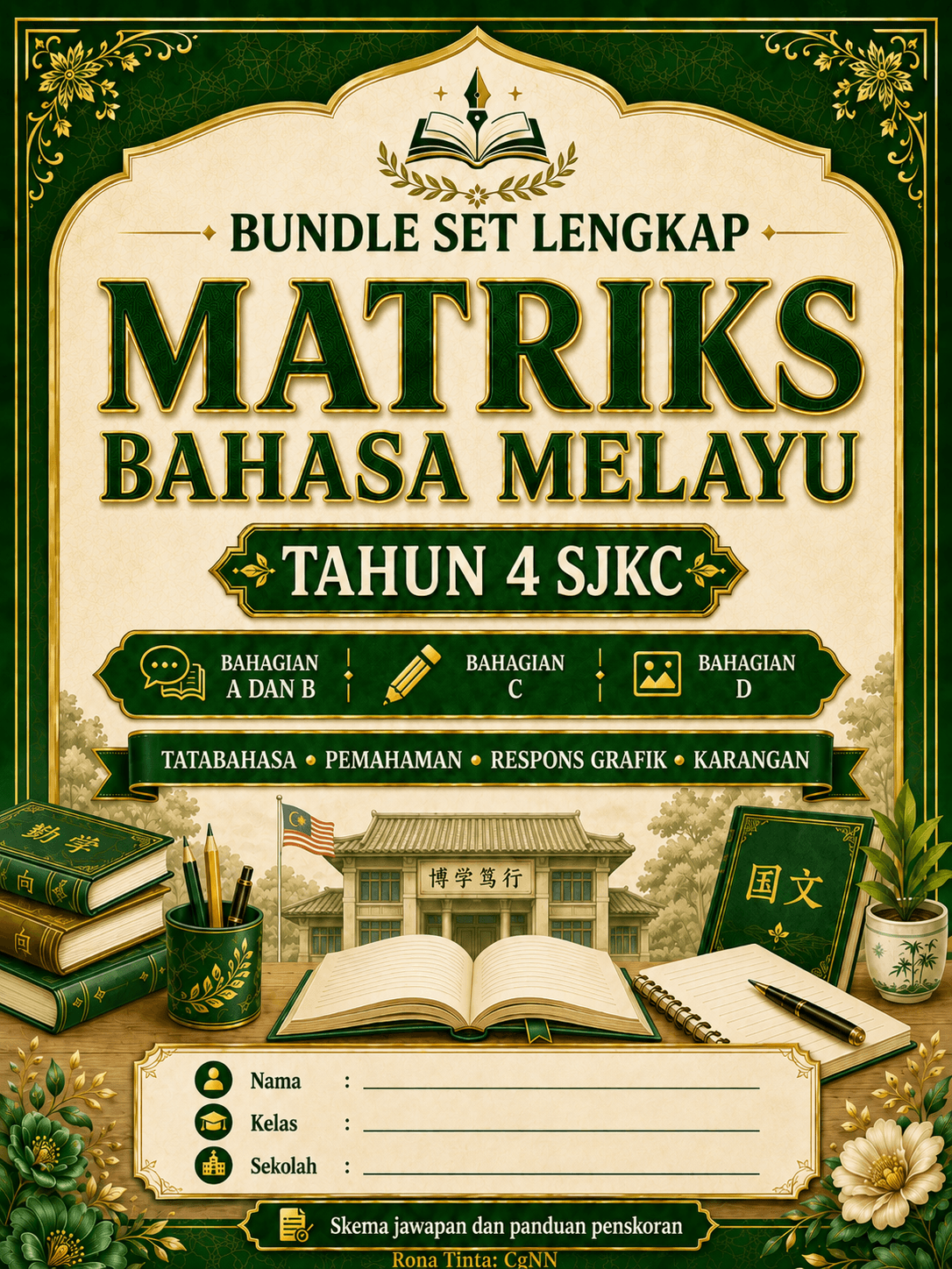 SOALAN UJIAN MATRIKS BAHASA MELAYU TAHUN 4 (SJKC)