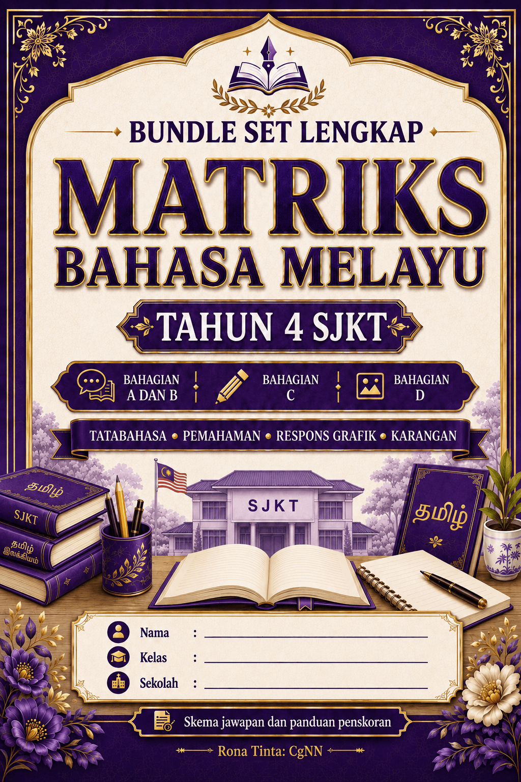 SOALAN UJIAN MATRIKS BAHASA MELAYU TAHUN 4 (SJKT)