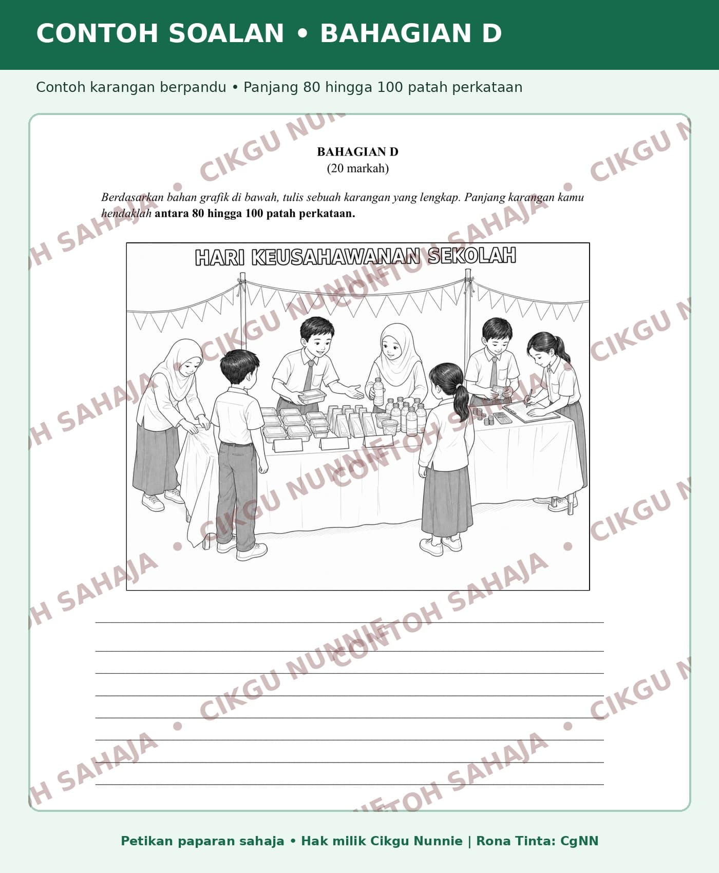 SOALAN UJIAN MATRIKS BAHASA MELAYU TAHUN 4 (sebahagian daripada bundle) 4
