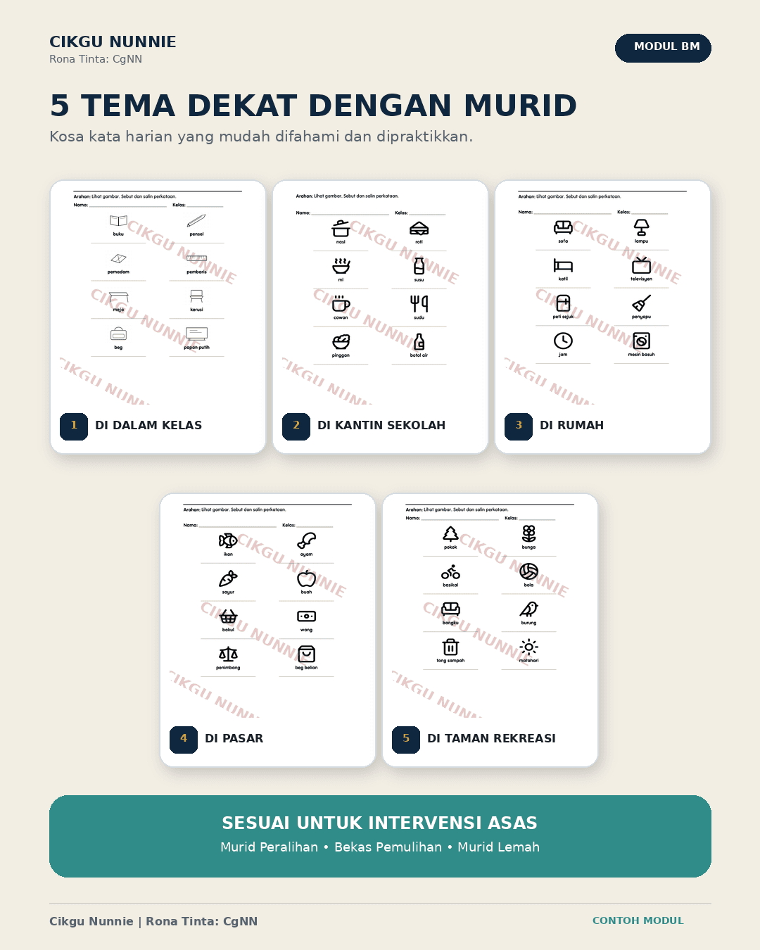 MODUL ASAS DAN BINA AYAT MURID LEMAH BAHASA MELAYU (sebahagian daripada bundle) 4